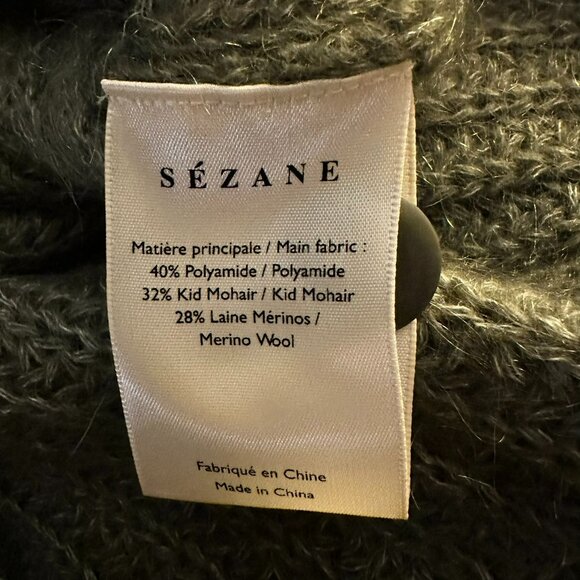 Sezane Achille Sweater Jumper, Khaki, XS - Picture 8 of 8